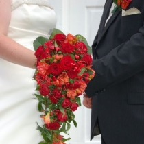 Buchet mireasa tip Lacrima