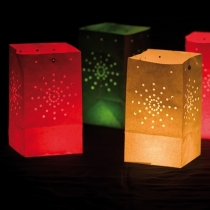 Set 12 lampioane decorative colorate