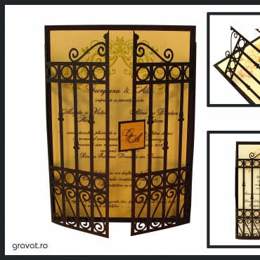 Invitatie nunta poarta 