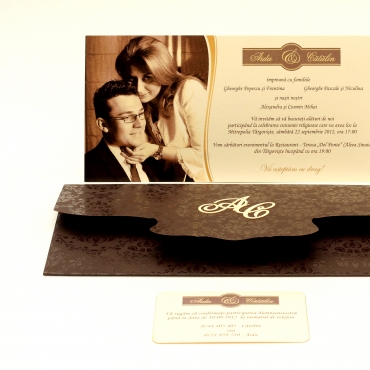 Invitatii nunta tip poseta 