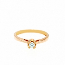 Inel logodna de aur 18k