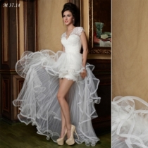 Rochie mireasa scurta detasabila