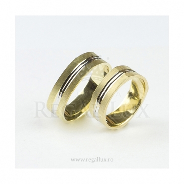 Verighete aur alb - galben