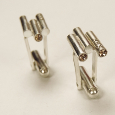 Butoni personalizaţi din argint 925 cu cristale Swarovski