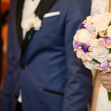 Buchet cu miniroze si eustoma